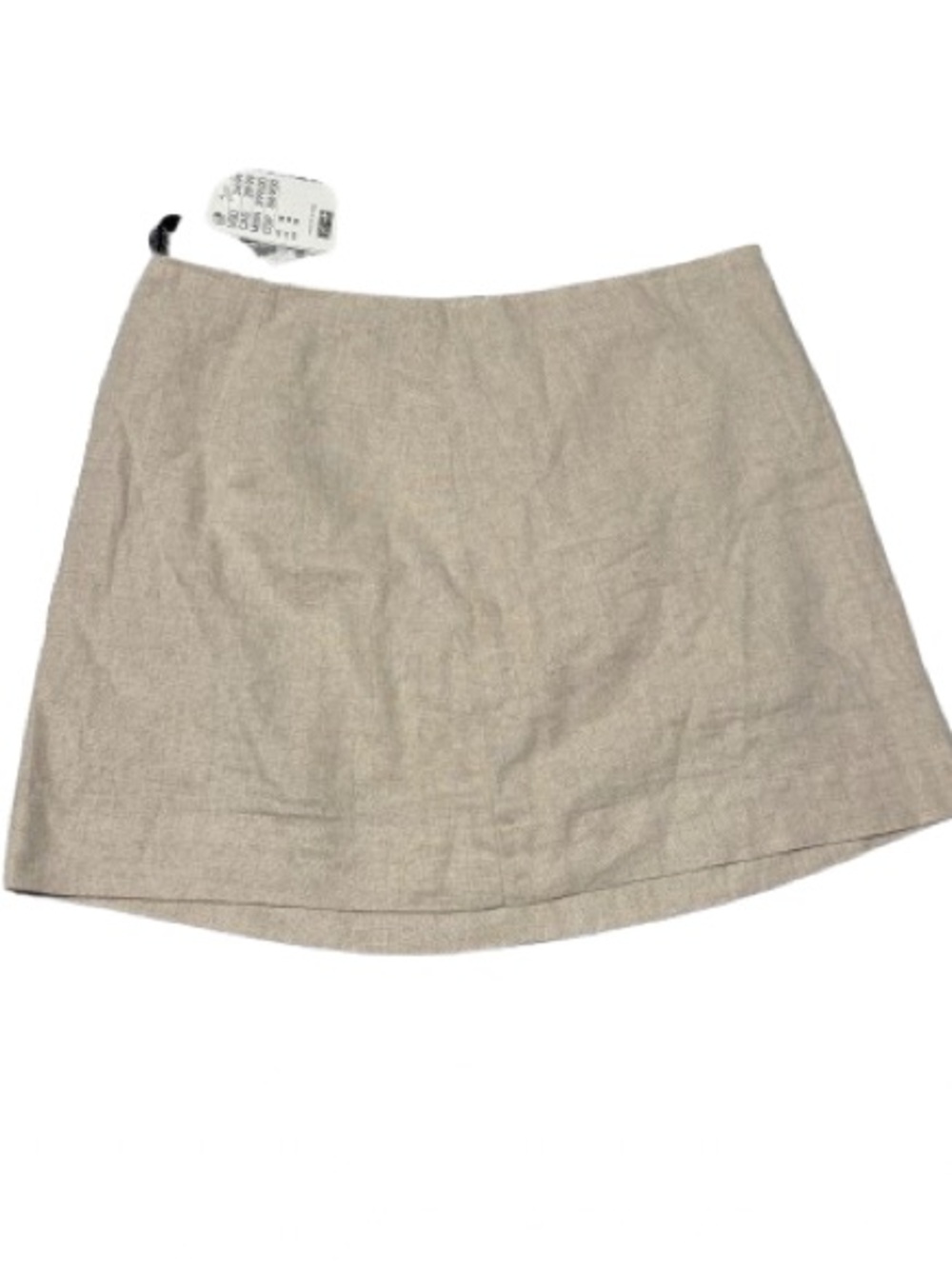 H&M DIVIDED NWT Women’s Linen-Blend Beige Mini Skirt (Size 6)